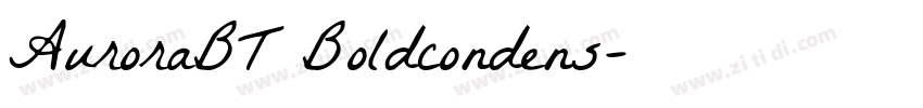 AuroraBT Boldcondens字体转换